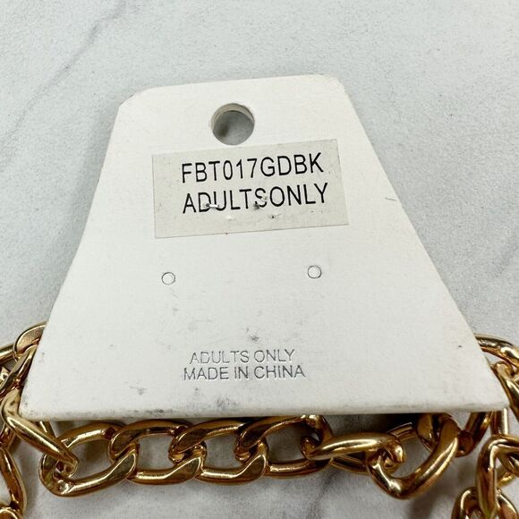 Da Vinci Gold Chain Link Belt Y2K Festival ✨ - Picture 11 of 11
